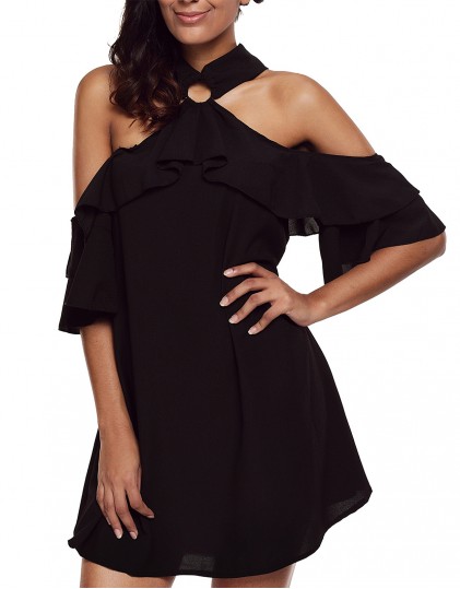Rochie Neagra Vaporoasa Rochie Neagra Vaporoasa